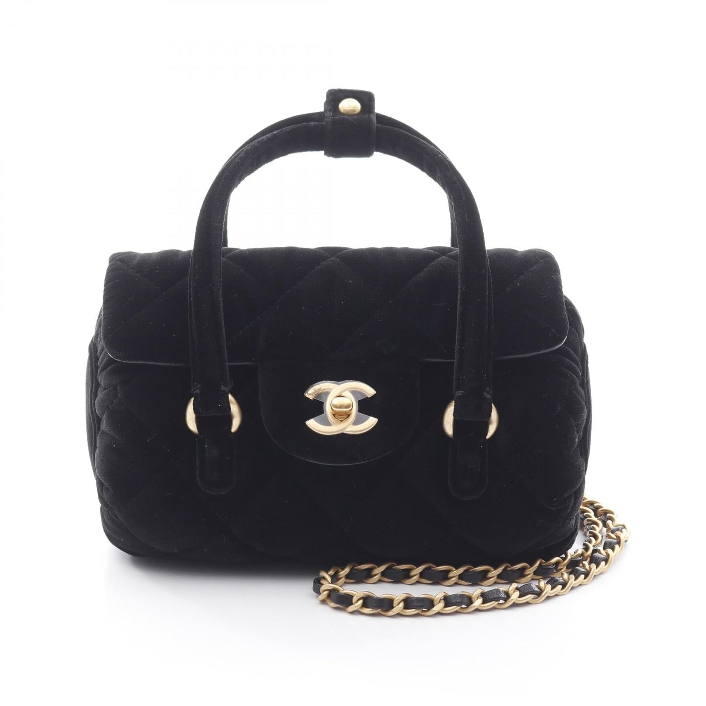Matelasse Fabric Shoulder Bag Signature