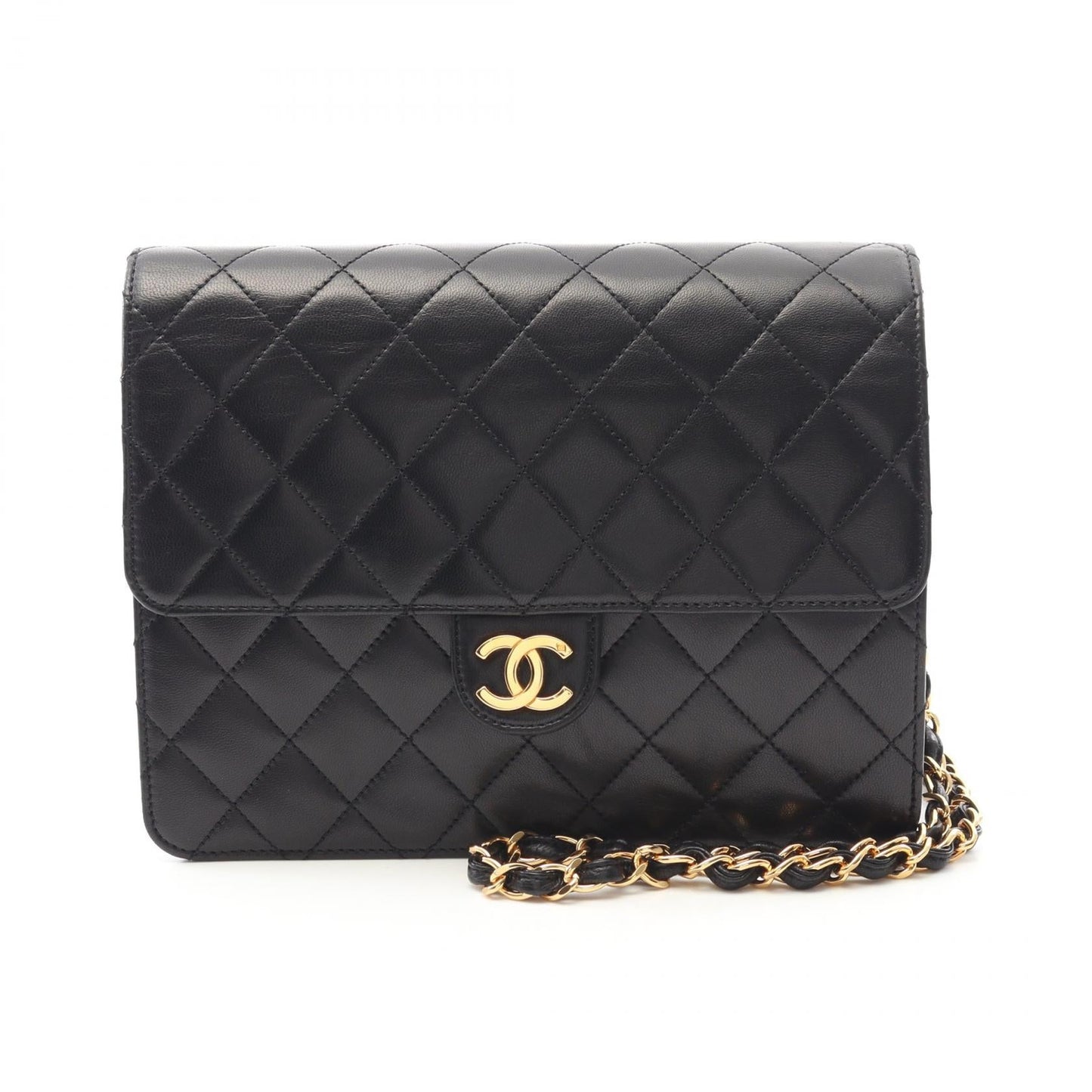 Matelasse Lambskin Shoulder Bag Signature Soft