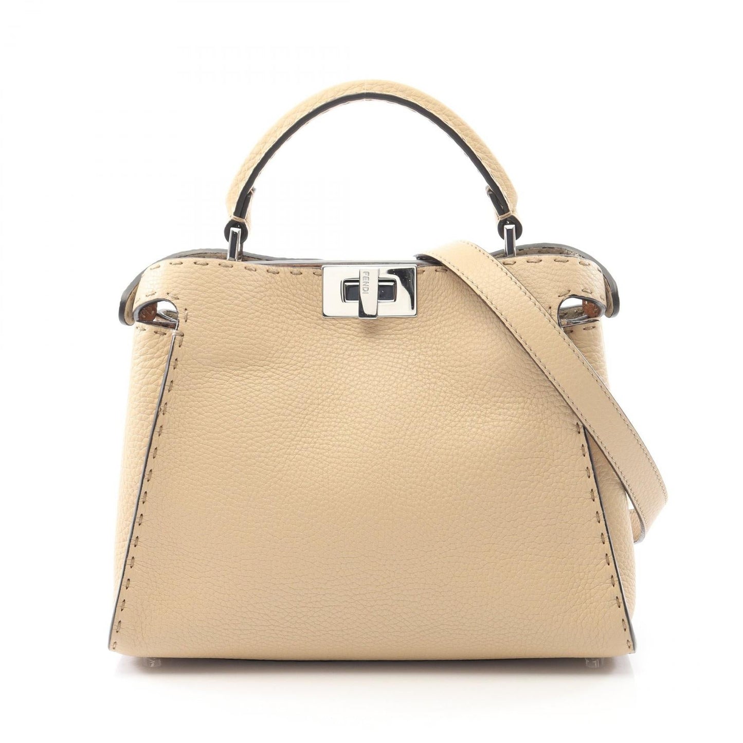 Fendi Peekaboo Essentially Handbag Leather Travel Bag