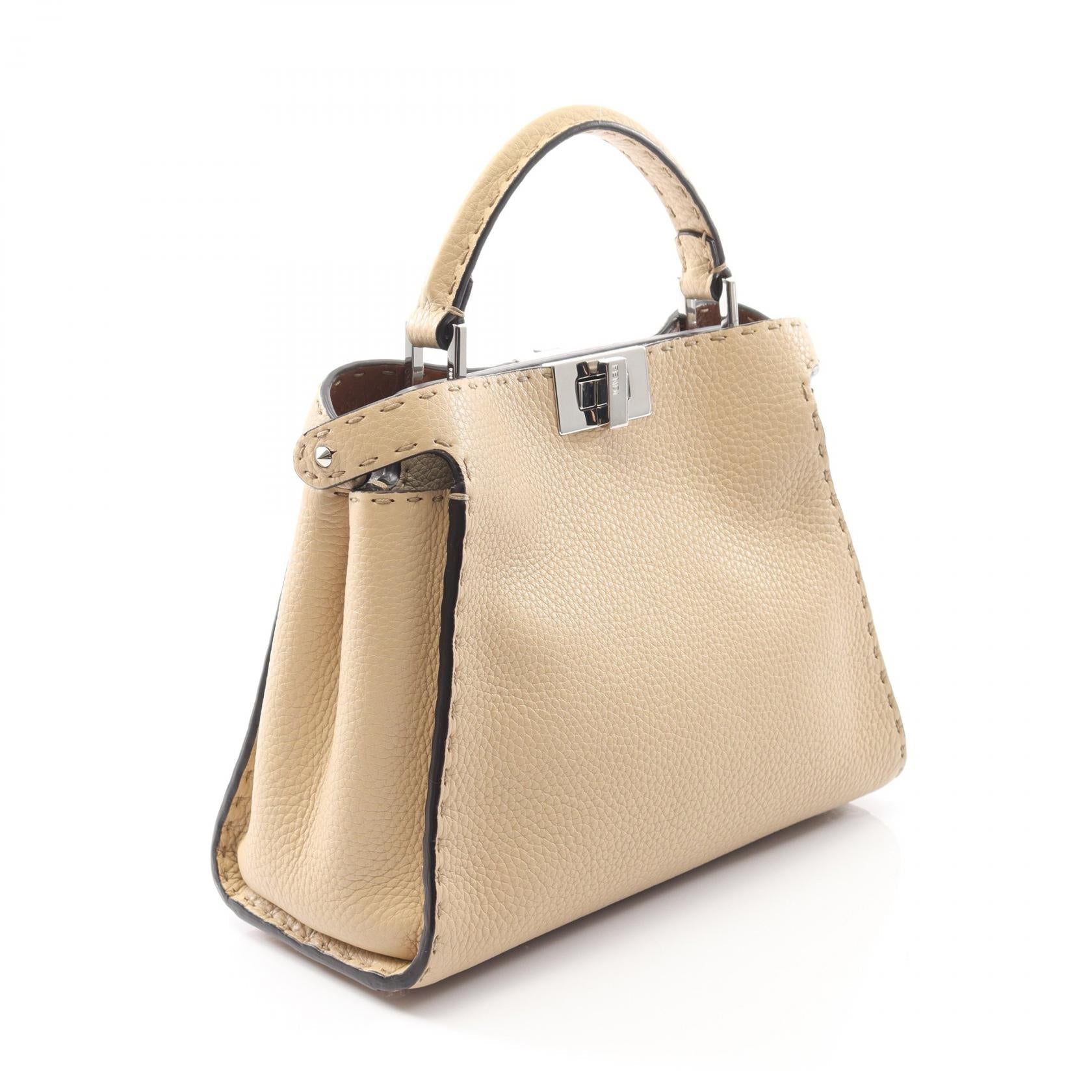 Fendi Peekaboo Essentially Handbag Leather Travel Bag
