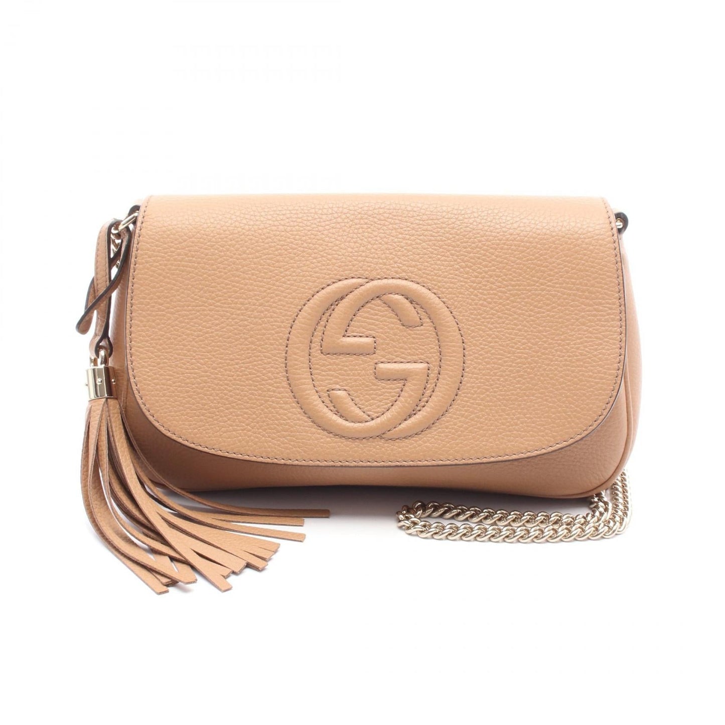 Gucci Soho Interlocking Shoulder Bag Leather Bag 1