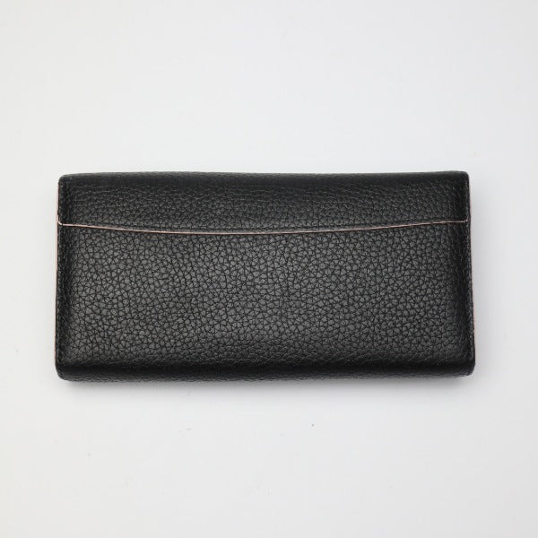 Louis Vuitton Long Purse M67663 Taurillon Clemence Black Wallet Case