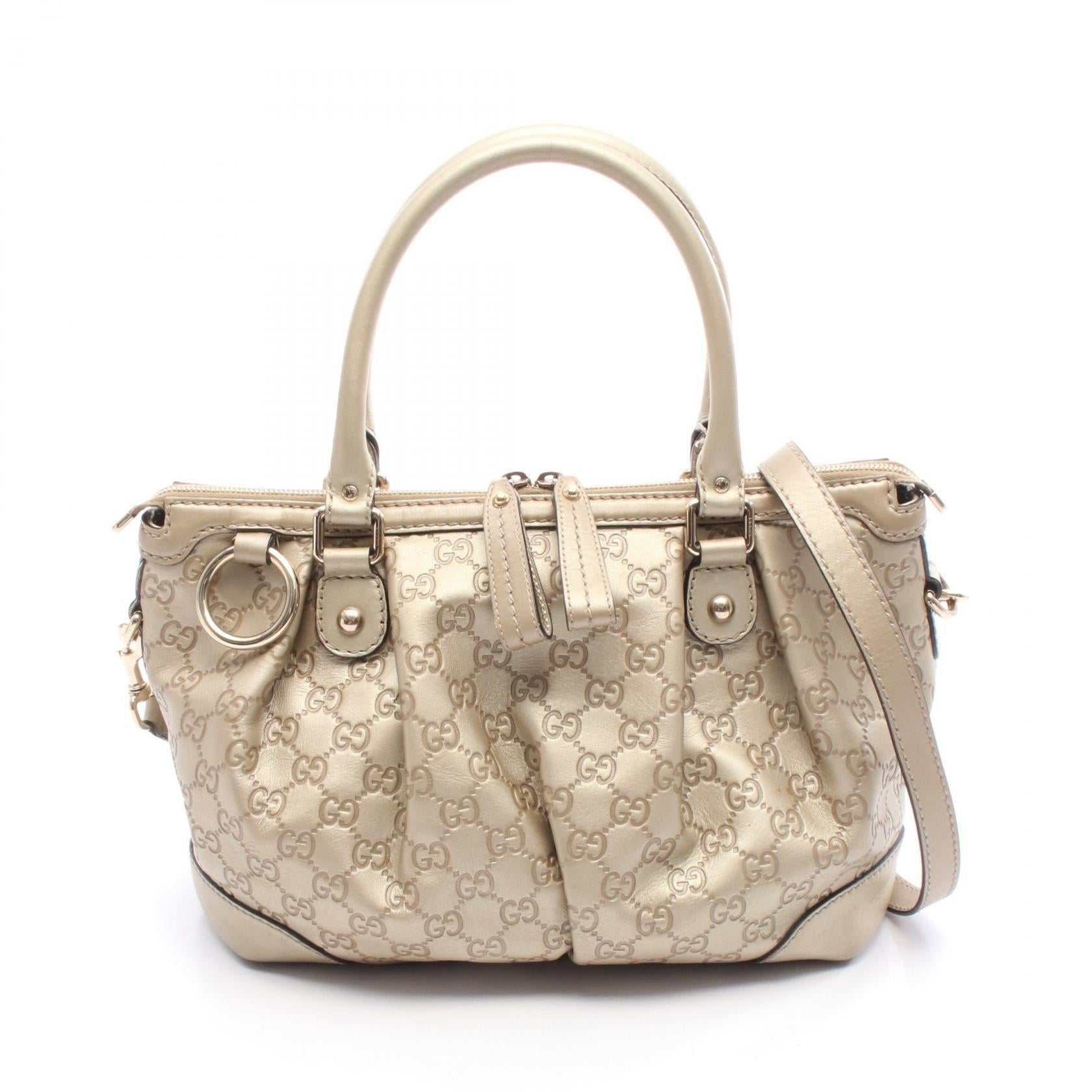 Gucci Sukey ssima Handbag Leather Travel Bag