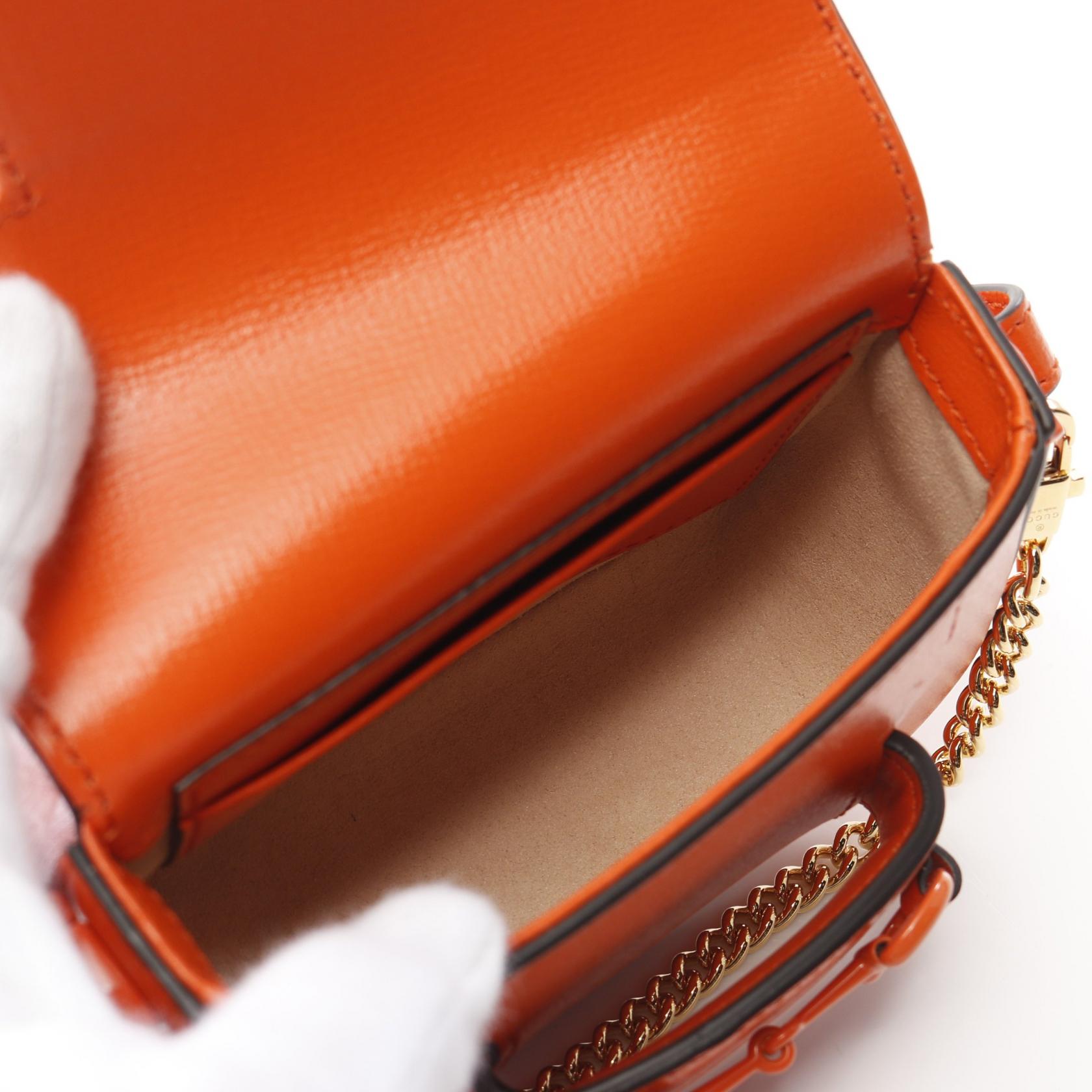 Gucci Horsebit Shoulder Bag Leather Mini