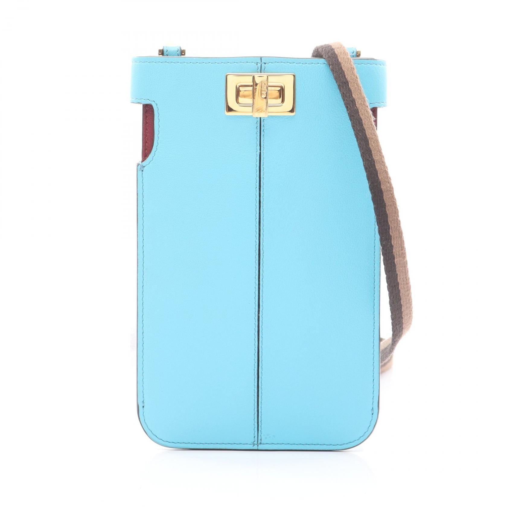 Fendi 8M0442 Phone Shoulder Bag Leather