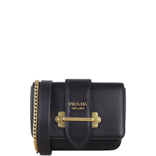 Prada Crossbody Bag Cahier Belt Bag Black
