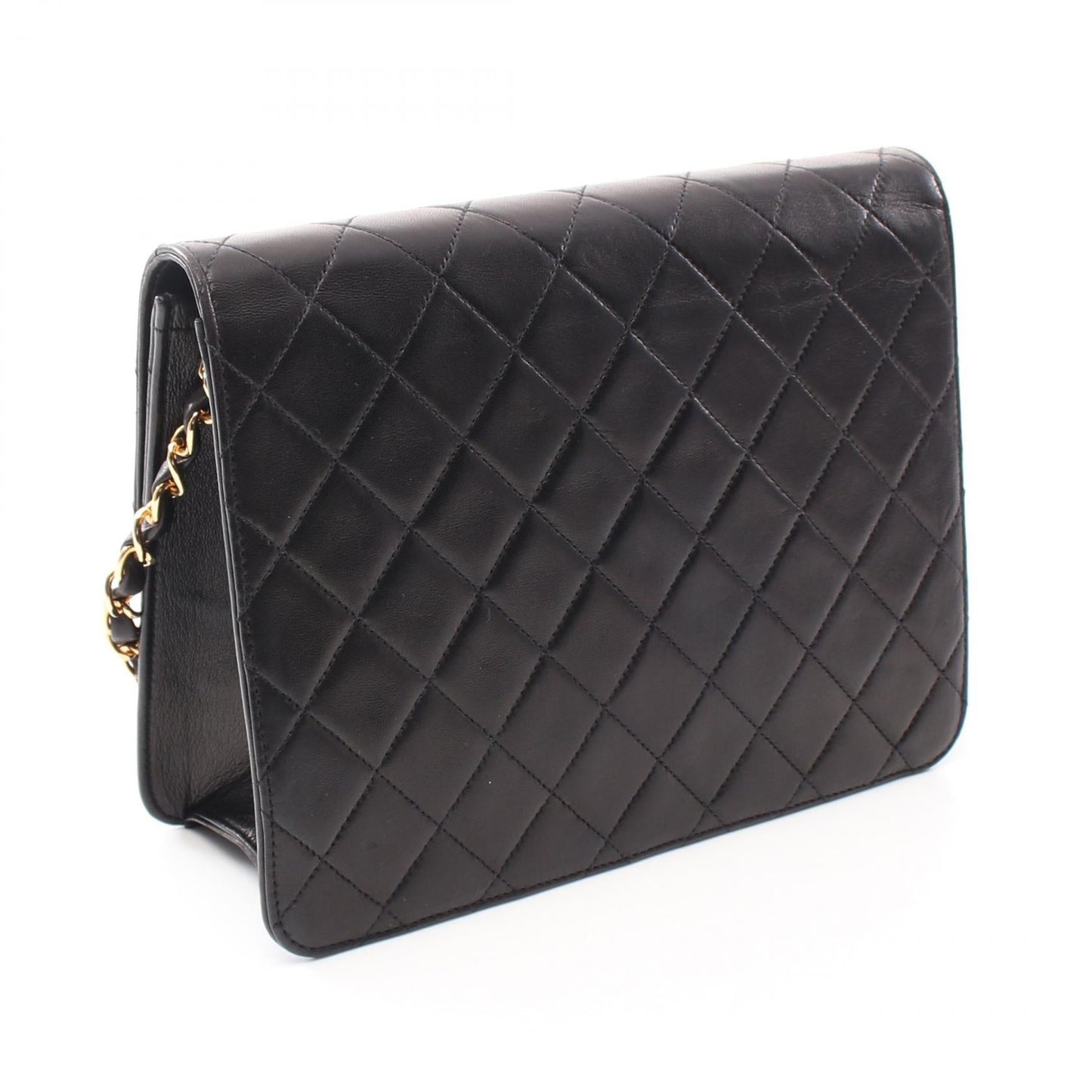 Matelasse Lambskin Shoulder Bag Signature Modern
