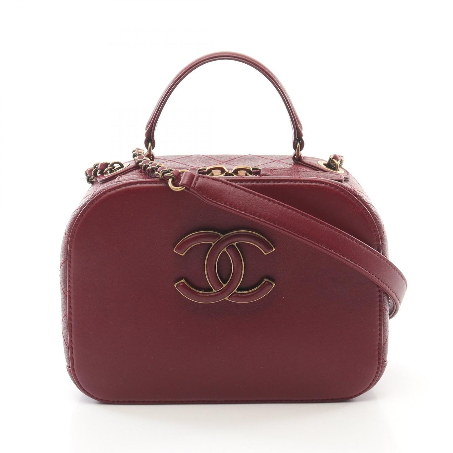 Matelasse Leather Shoulder Bag City