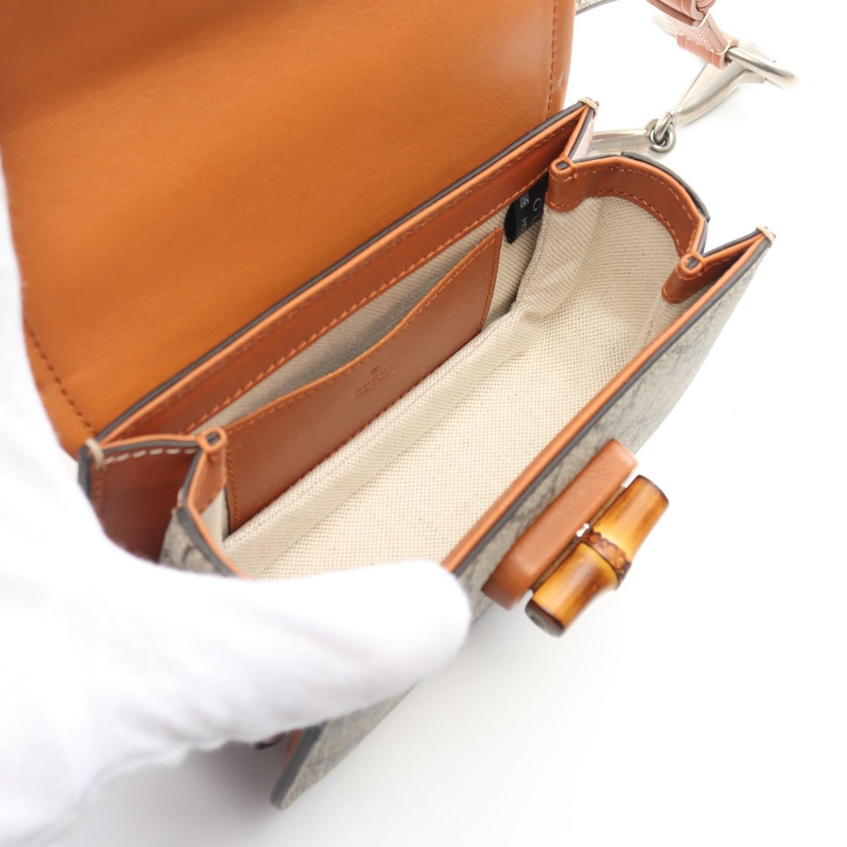 Gucci Bamboo Pvc Coated Belt Bag Canvas Accessory Belt Bag