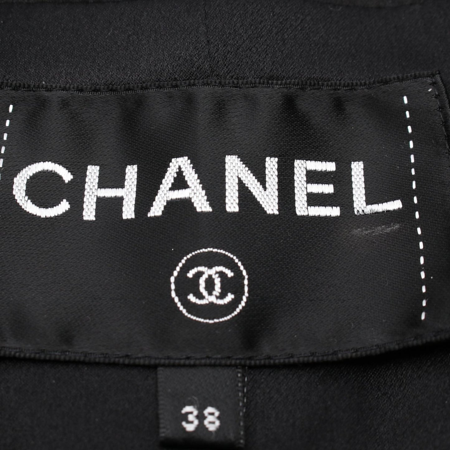 Chanel Coco Mark Button Nylon Wool Polyester Outerwear