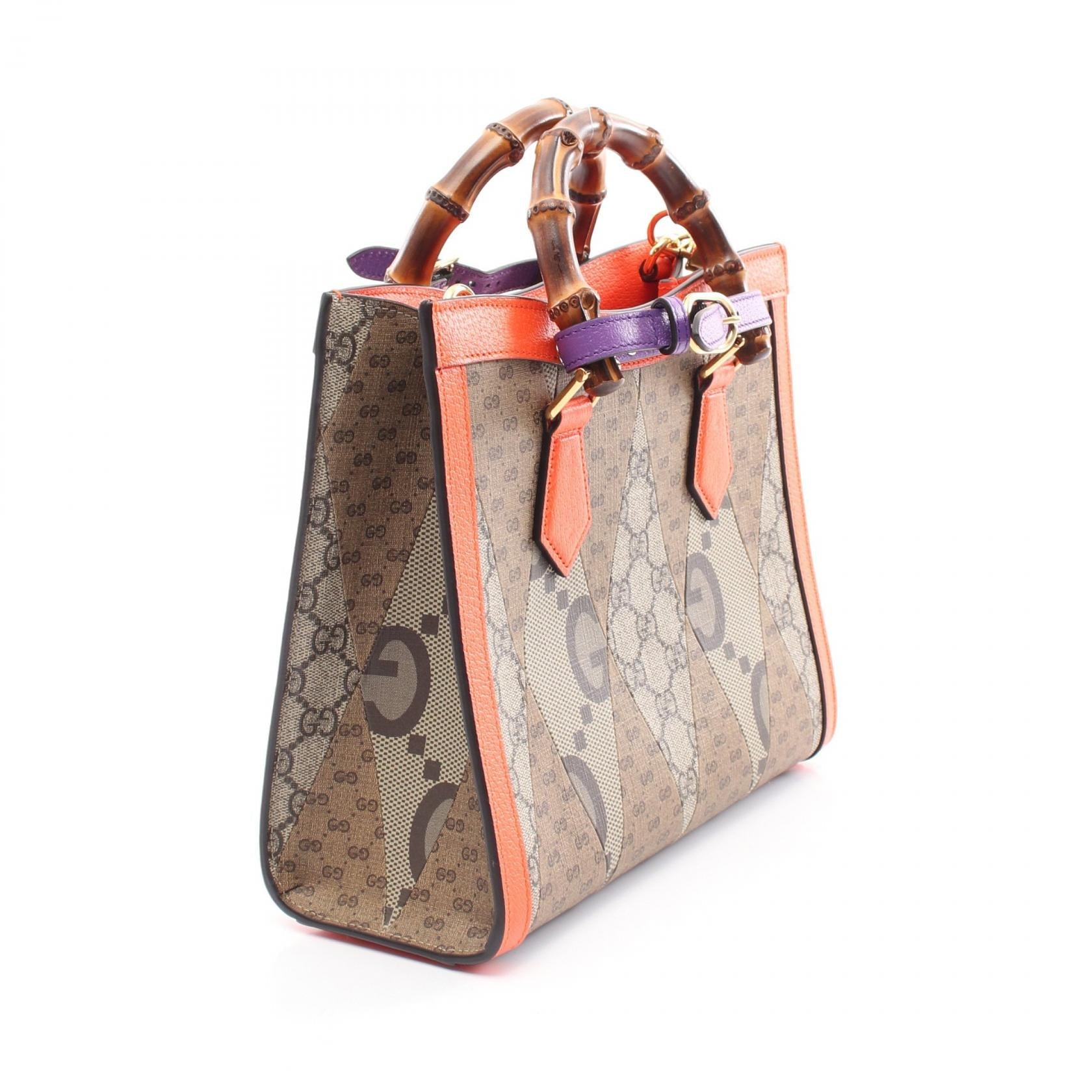 Gucci Diana Supreme Coated Handbag Canvas Travel Bag