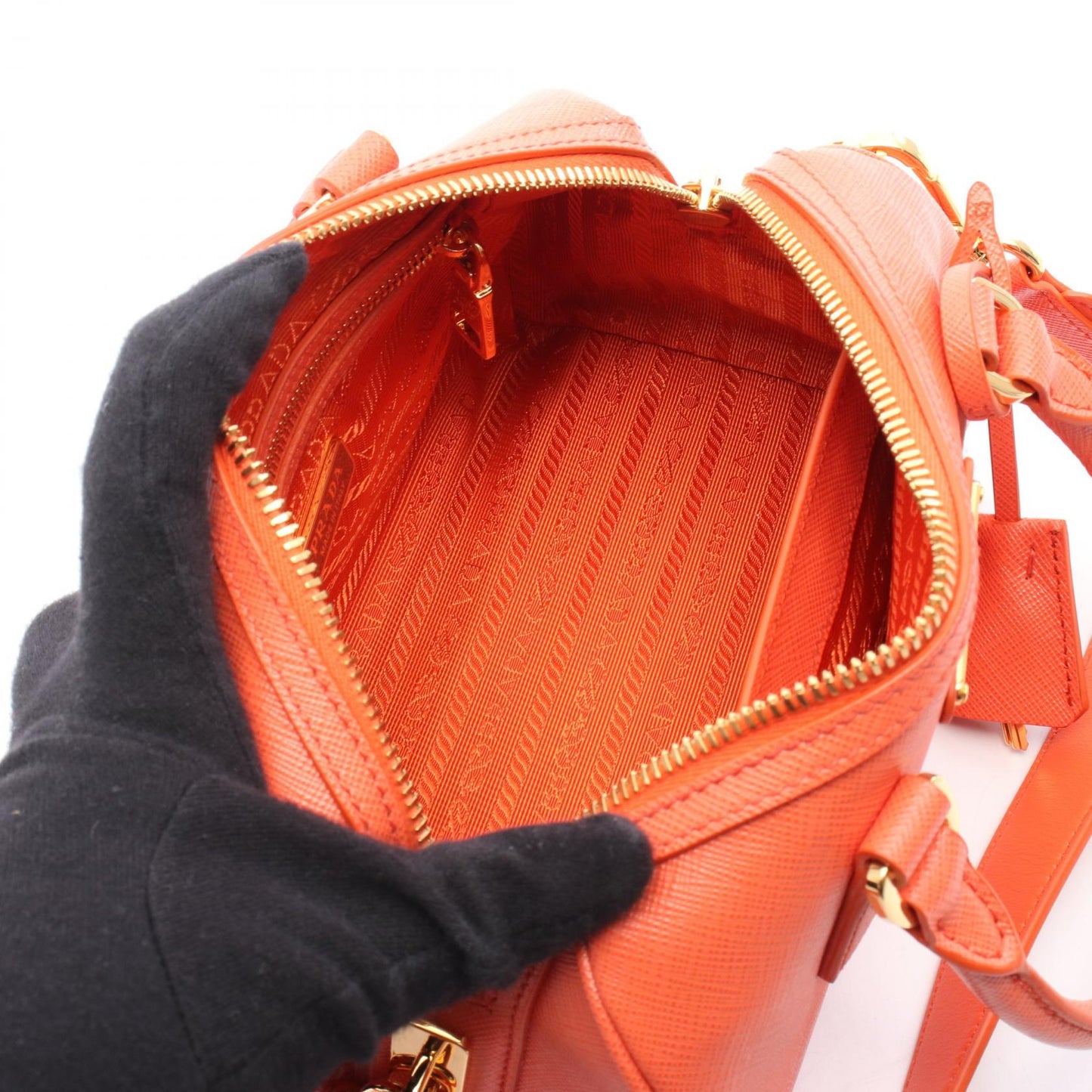 Prada Lux Handbag Leather Saffiano Travel Bag Leather Handbag 2