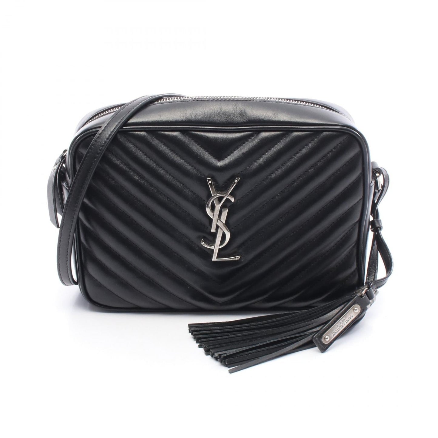 YSL Saint Laurent Paris Lou Shoulder Bag Leather Monogram
