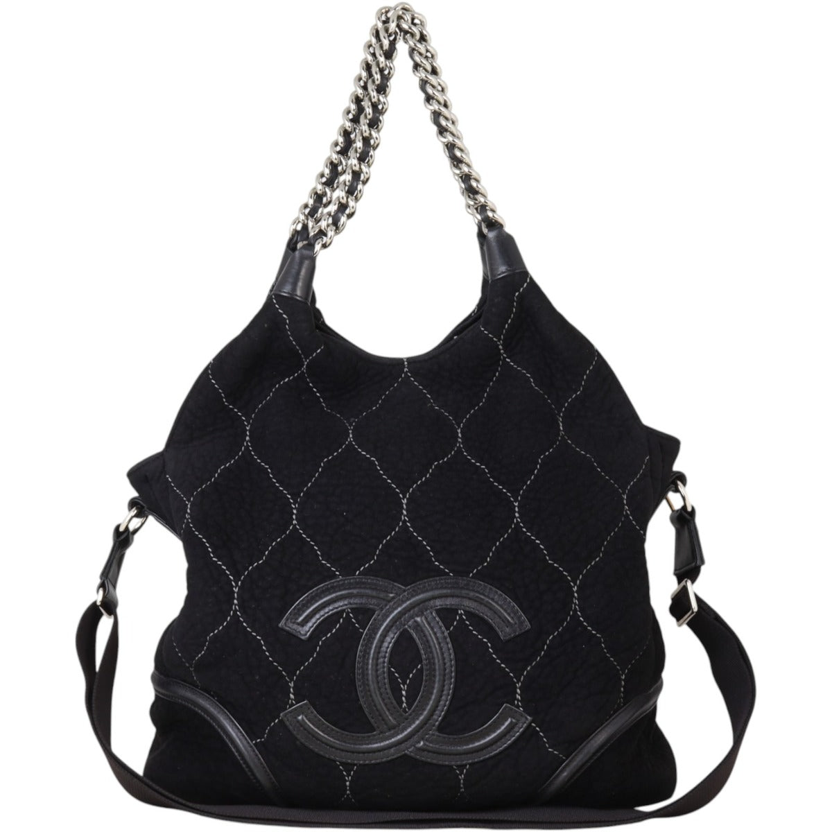 Chanel Rodeo Drive Microsuede Hobo Quilted Hobo Bag