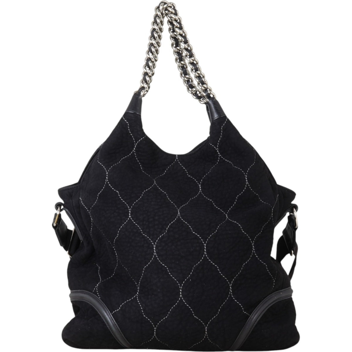 Chanel Rodeo Drive Microsuede Hobo Quilted Hobo Bag