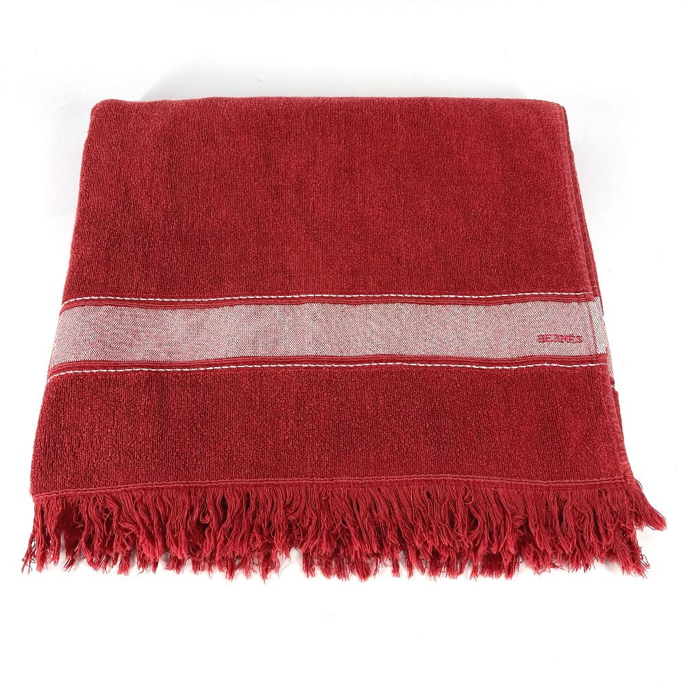 Towel Cotton Bath Towel Interior Throw Blanket Red Logo Travel Bag