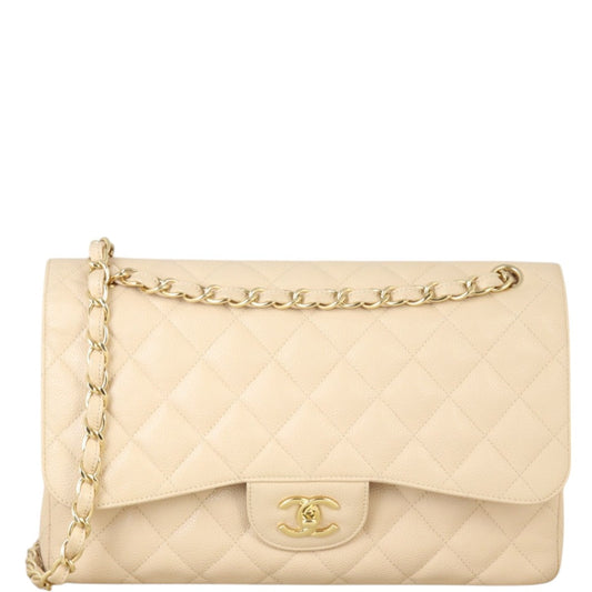 Chanel Classic Double Jumbo Handbag Quilted Flap Crossbody Bag