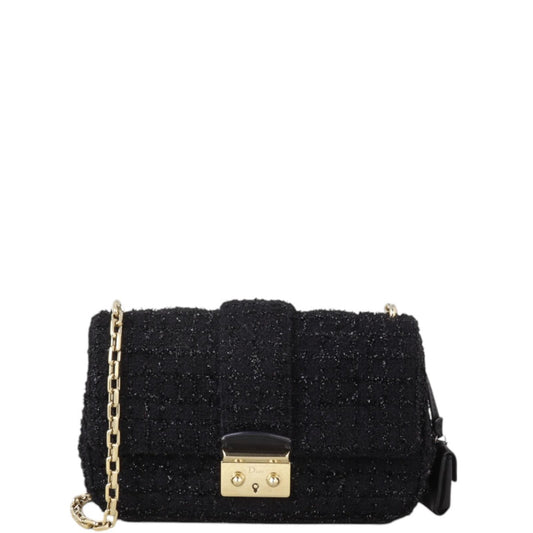Dior Miss Promenade Pouch Tweed Handbag Travel Bag