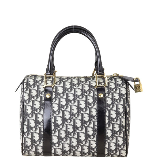 Dior Crossbody Bag Boston Oblique Canvas Shoulder Bag