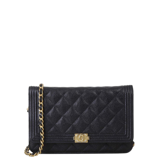 Chanel Boy Wallet on Handbag Quilted Chain Crossbody Bag Chain 30122024
