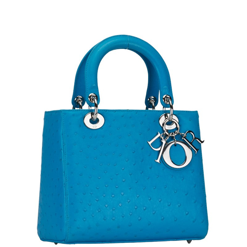Dior Lady Ostrich 2Way Bag Travel Bag