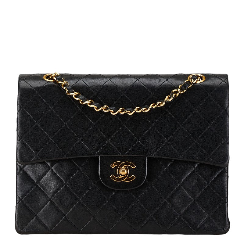 Chanel Lambskin Double Flap Chain Bag