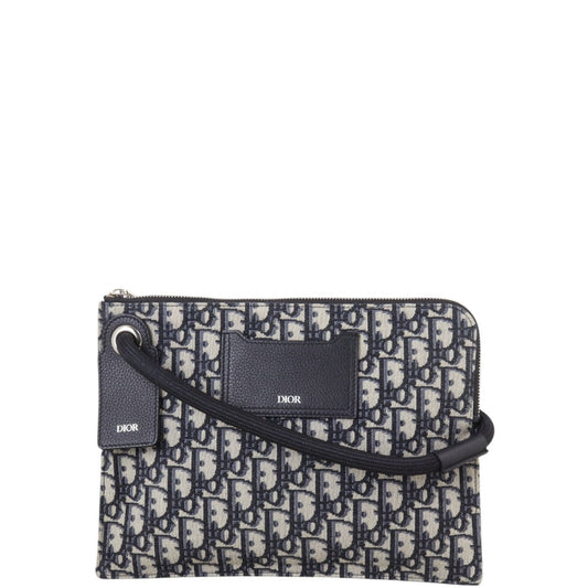 Dior Wrist Travel Pouch Oblique Handbag Travel Bag