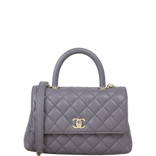 Chanel Coco Top Handle Bag Quilted Mini Crossbody Bag