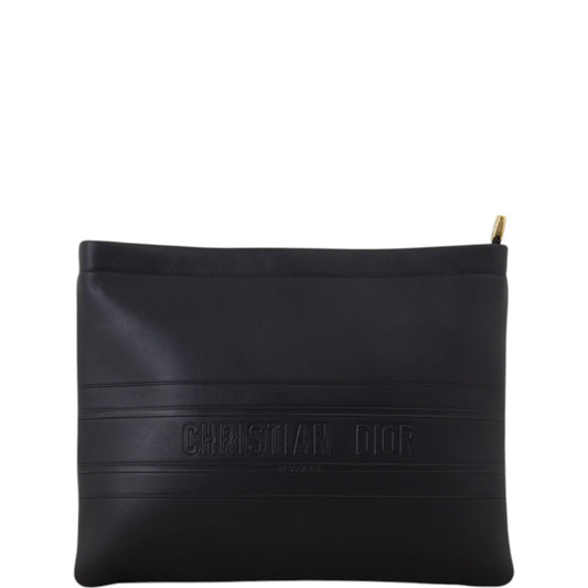 Dior Zip Pouch Handbag Logo Travel Bag