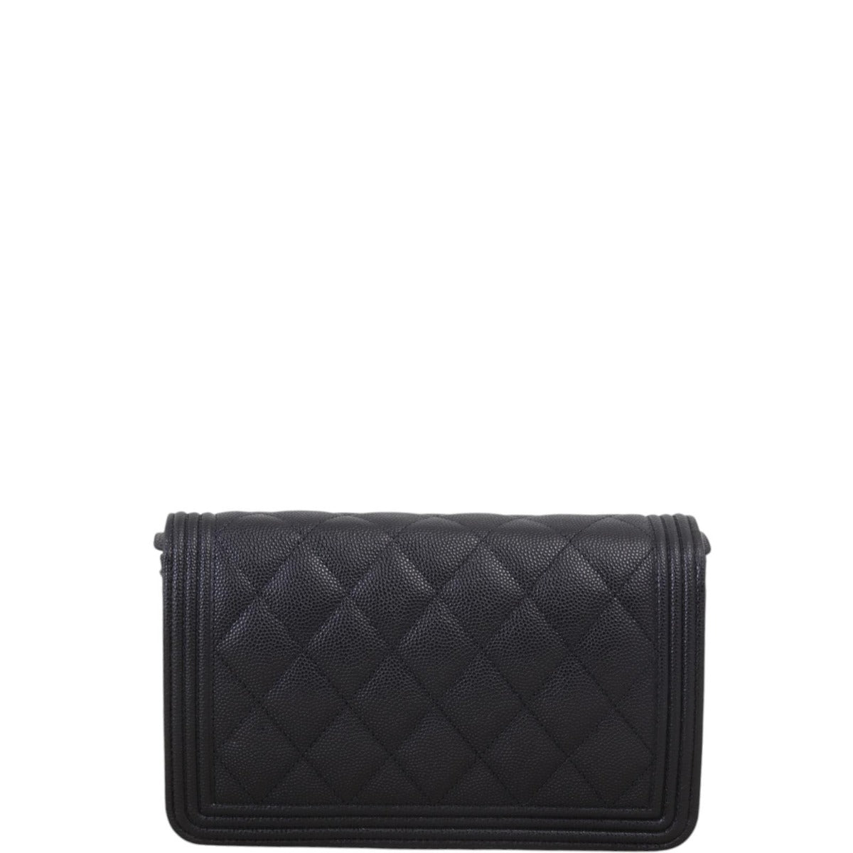 Chanel Boy Wallet on Handbag Quilted Black Crossbody Bag
