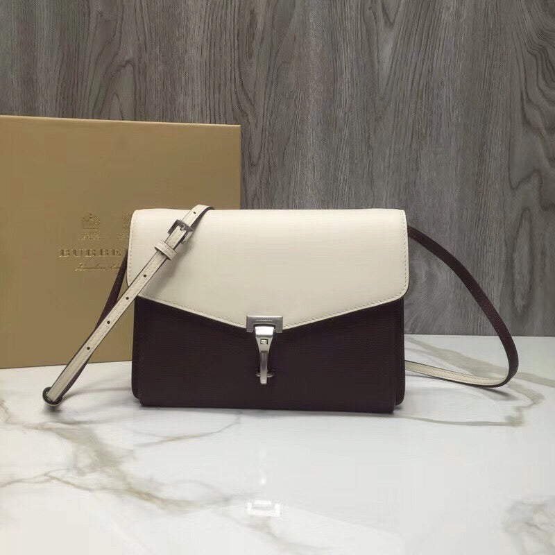 Top Quality Macken Colorblock Crossbody Bag For White Brown 95In24Cm 6112