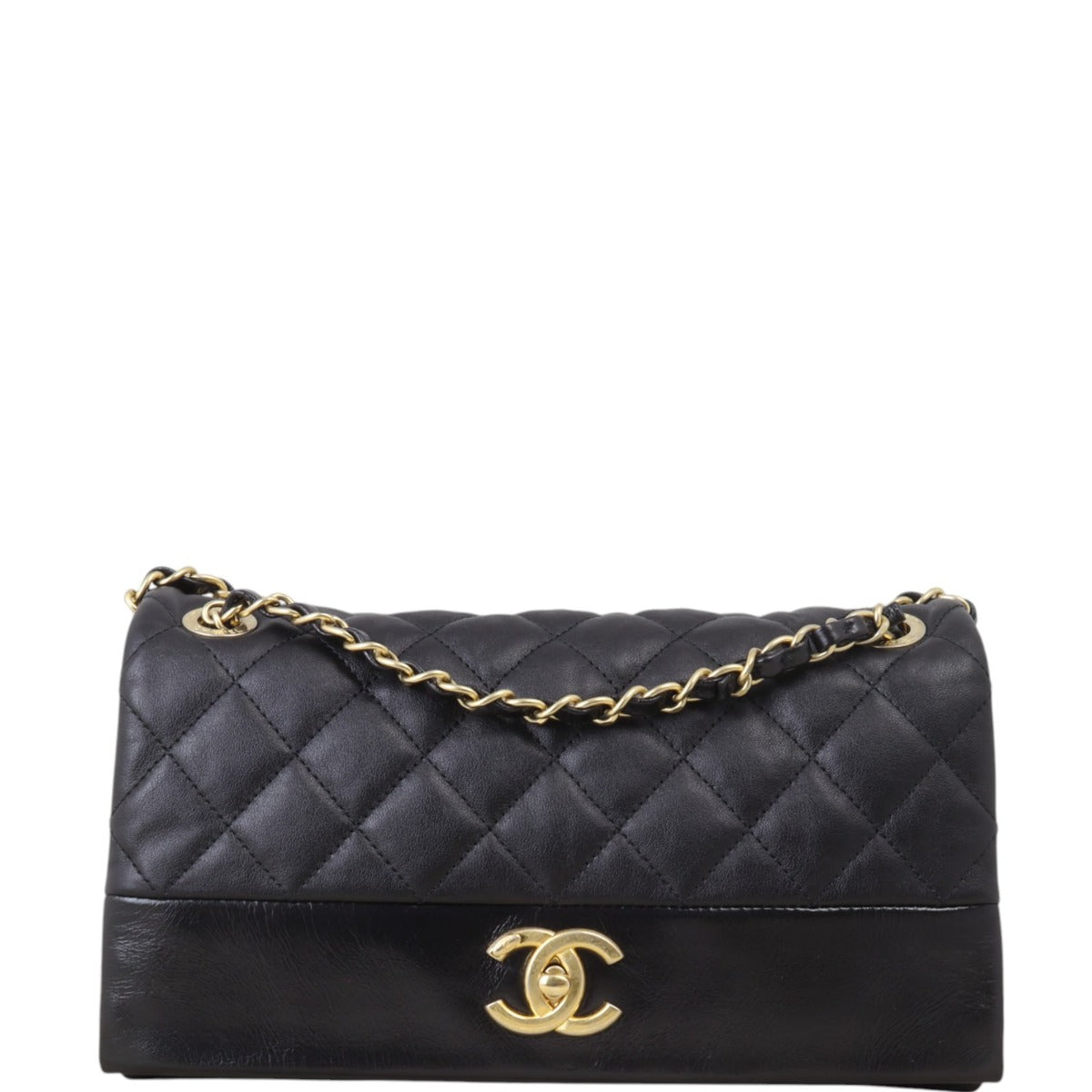 Chanel Soft Elegance Flap Bag Quilted Black Crossbody Bag
