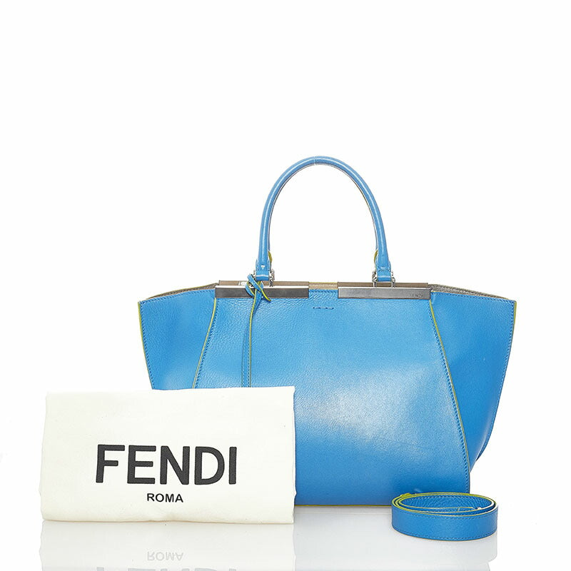 Fendi 3Jours 2Way Bag Leather Travel Bag Jours Handbag 8Bh279