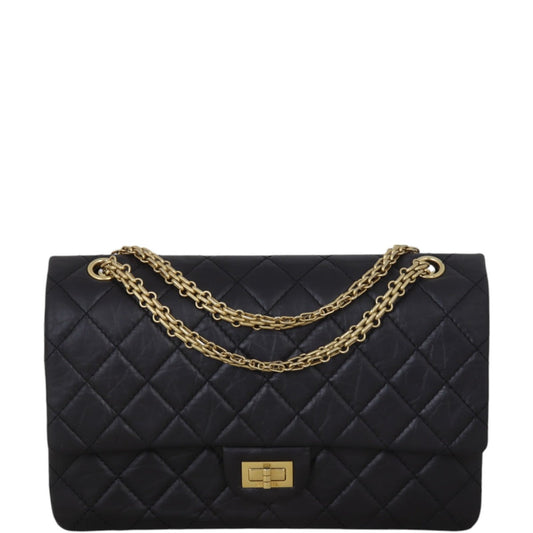 Chanel 2.55 Reissue 227 Double Bag Quilted Flap Crossbody Bag