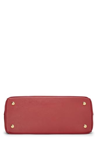 Prada Executive Tote Saffiano Red Medium Tote Bag