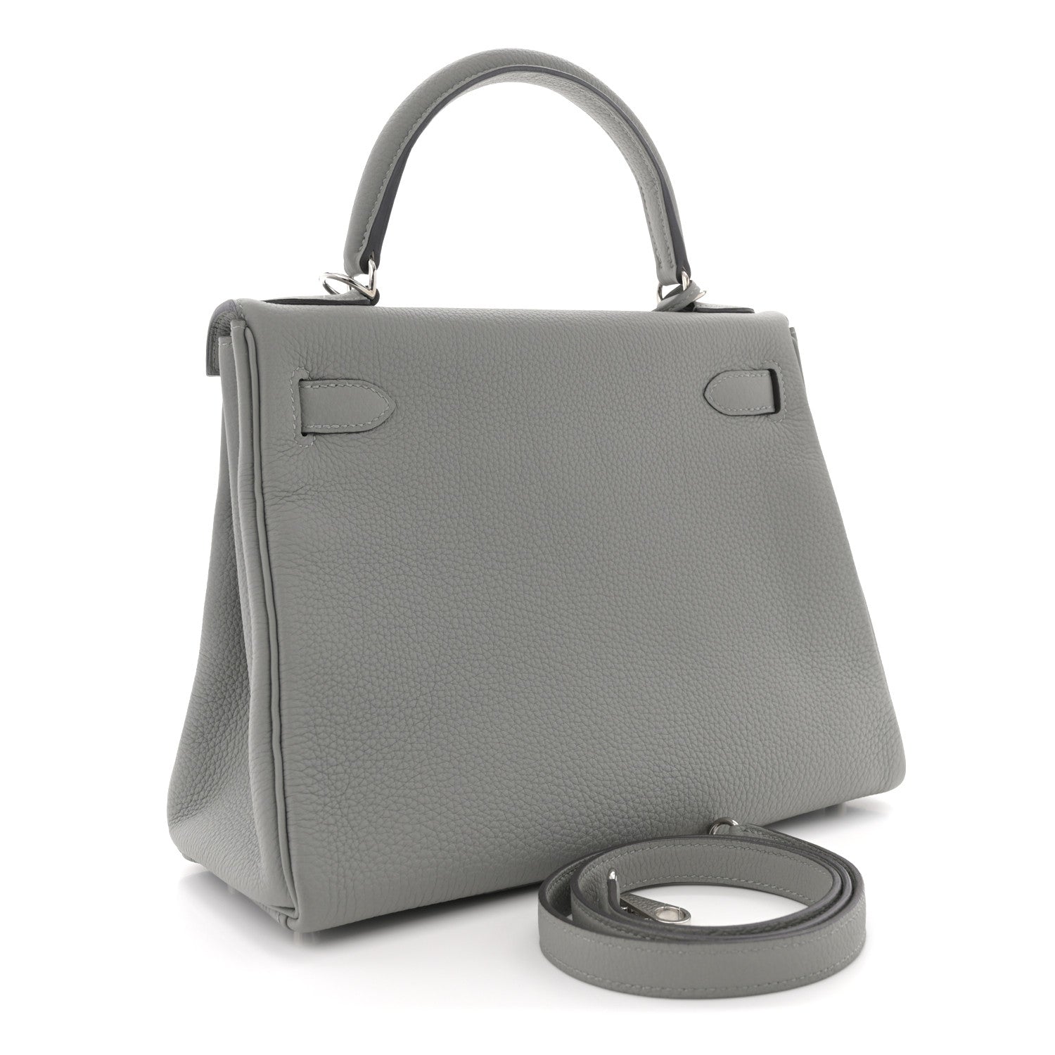 Hermes Togo Horseshoe Kelly Retourne Gris Mouette Handbag Shoes