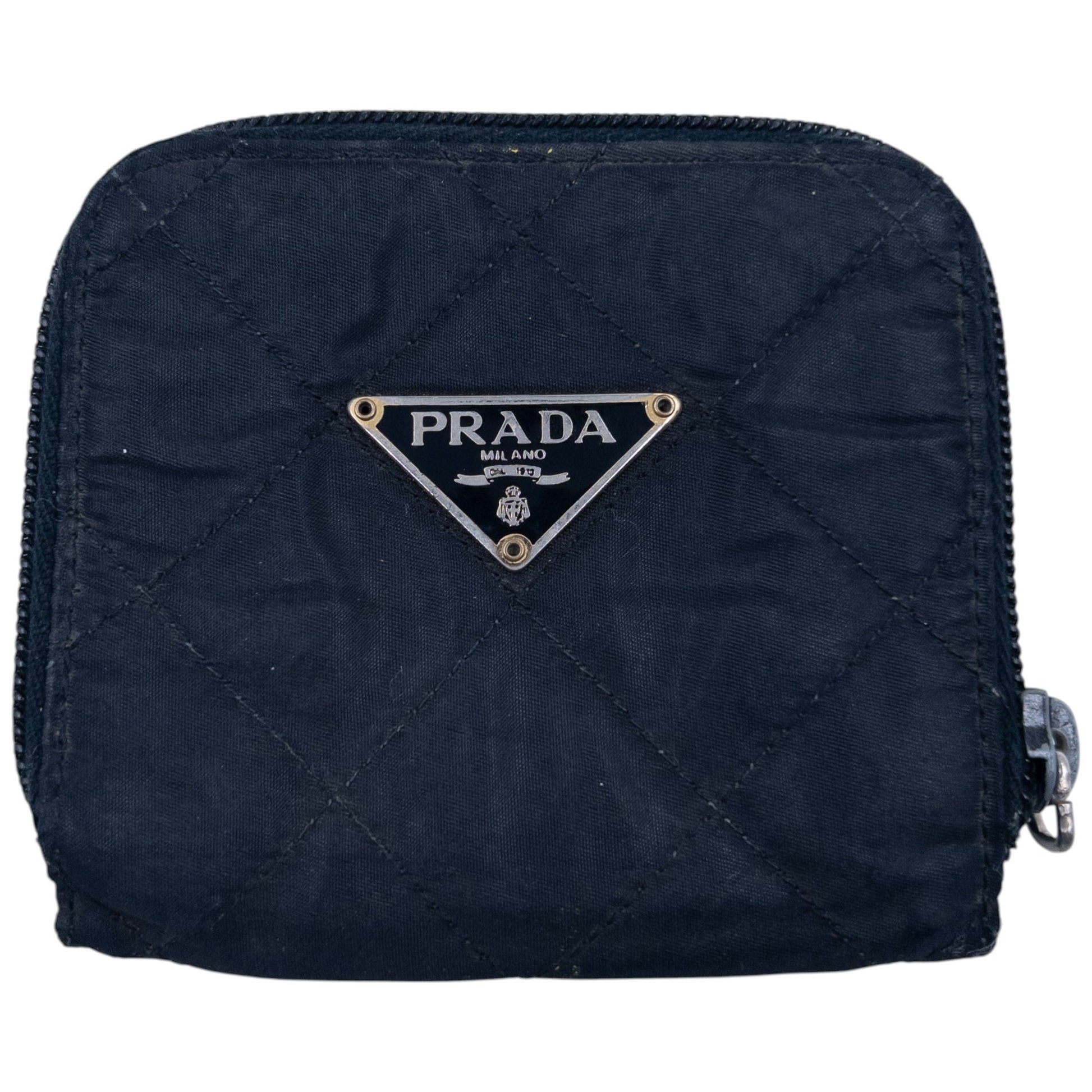 Prada Handbag Purse Quilted Black