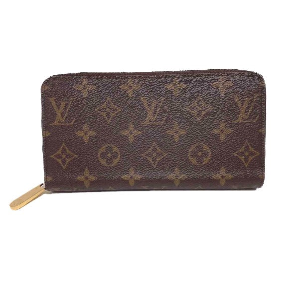 Louis Vuitton Long Purse M41895 Fuchsia Zip Monogram Canvas Wallet Case