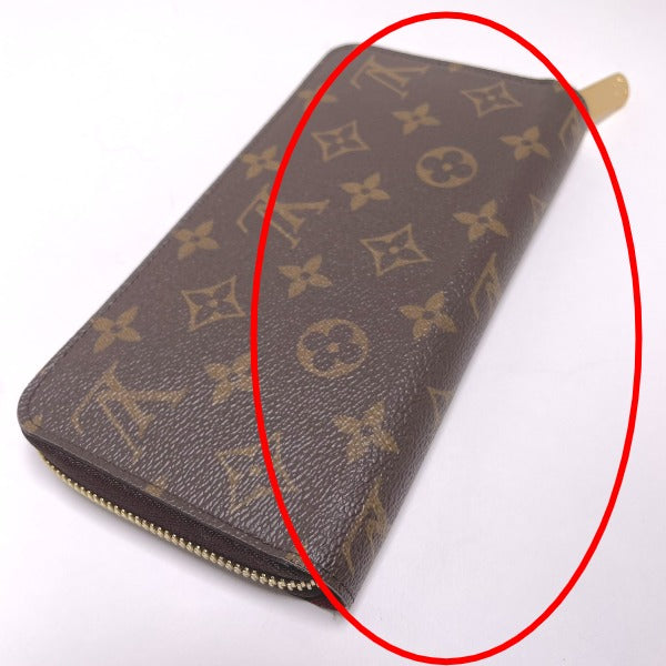 Louis Vuitton Long Purse M41895 Fuchsia Zip Monogram Canvas Wallet Case
