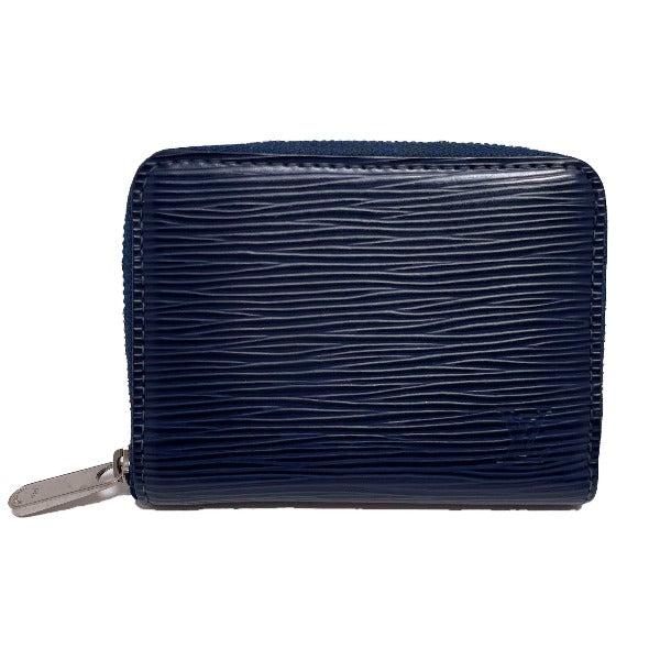 Louis Vuitton Coin M60438 Epi Zip around Leather Blue Navy Handbag