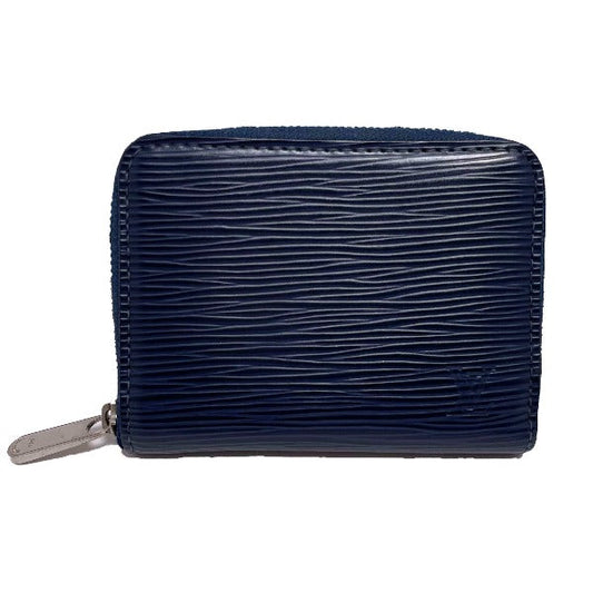 Louis Vuitton Coin M60438 Epi Zip around Leather Blue Navy Handbag