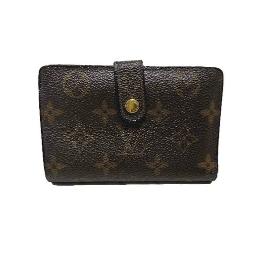 Louis Vuitton Bifold M61663 Clasp pocket Porto Monogram Canvas Brown Wallet Case
