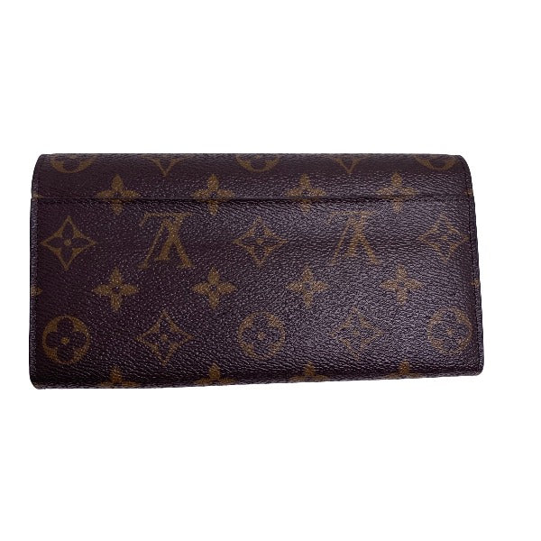 Louis Vuitton Long Purse M60531 Portefeuille Sara Monogram Canvas Brown Wallet Case