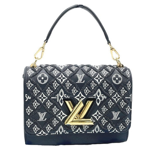 Louis Vuitton M57442 Since Twist MM Leather Black Shoulder Bag