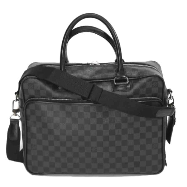 Louis Vuitton N23253 Damier Grafitto Business Damier Canvas Gray Shoulder Bag