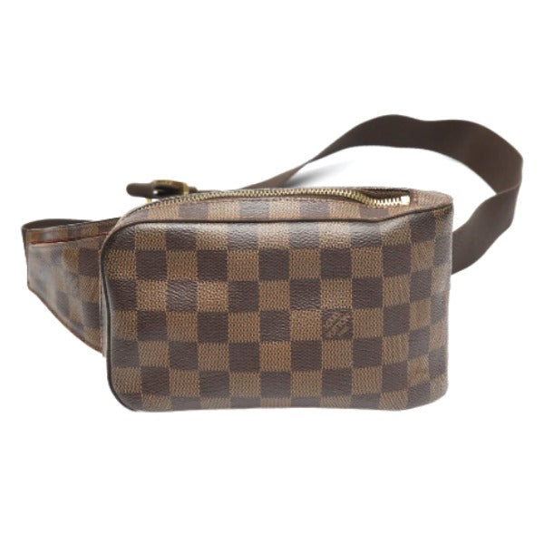 Louis Vuitton Sling N51994 Damier Waist pouch Leather Canvas Brown Crossbody Bag