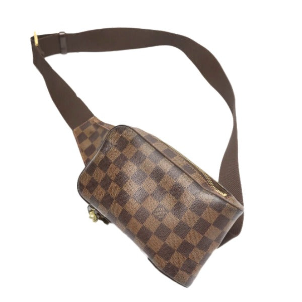 Louis Vuitton Sling N51994 Damier Waist pouch Leather Canvas Brown Crossbody Bag