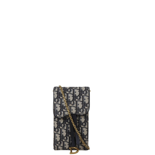 Dior Vertical Saddle Pouch Oblique Handbag Travel Bag