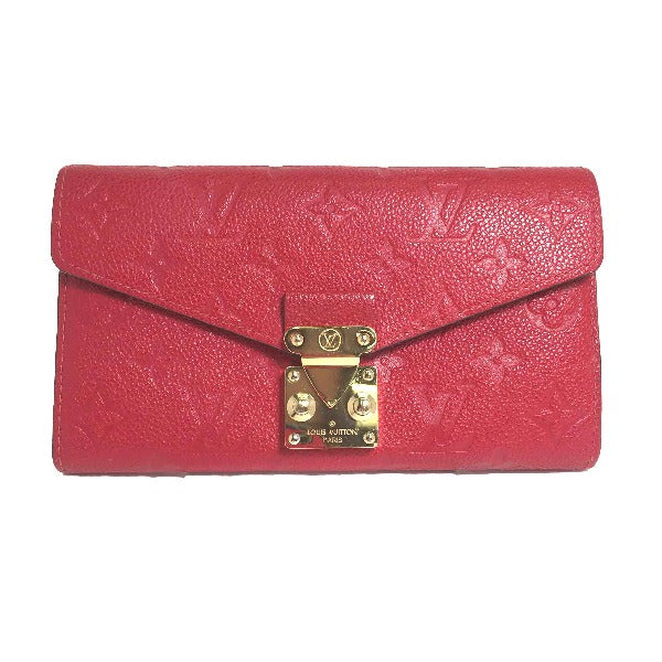 Louis Vuitton Long Purse M62459 Long Purse Monogram Canvas Red Wallet Case