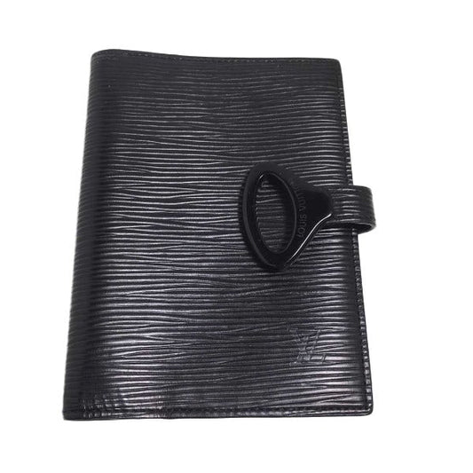 Louis Vuitton Notebook cover R20092 Epi Notebook Leather Black Handbag